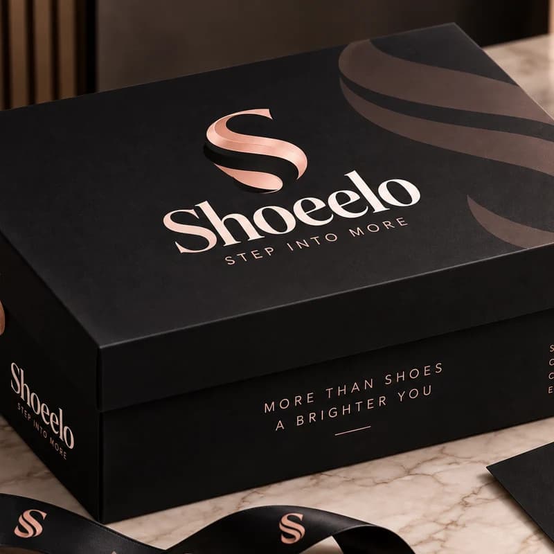 The noir Shoeelo box on marble