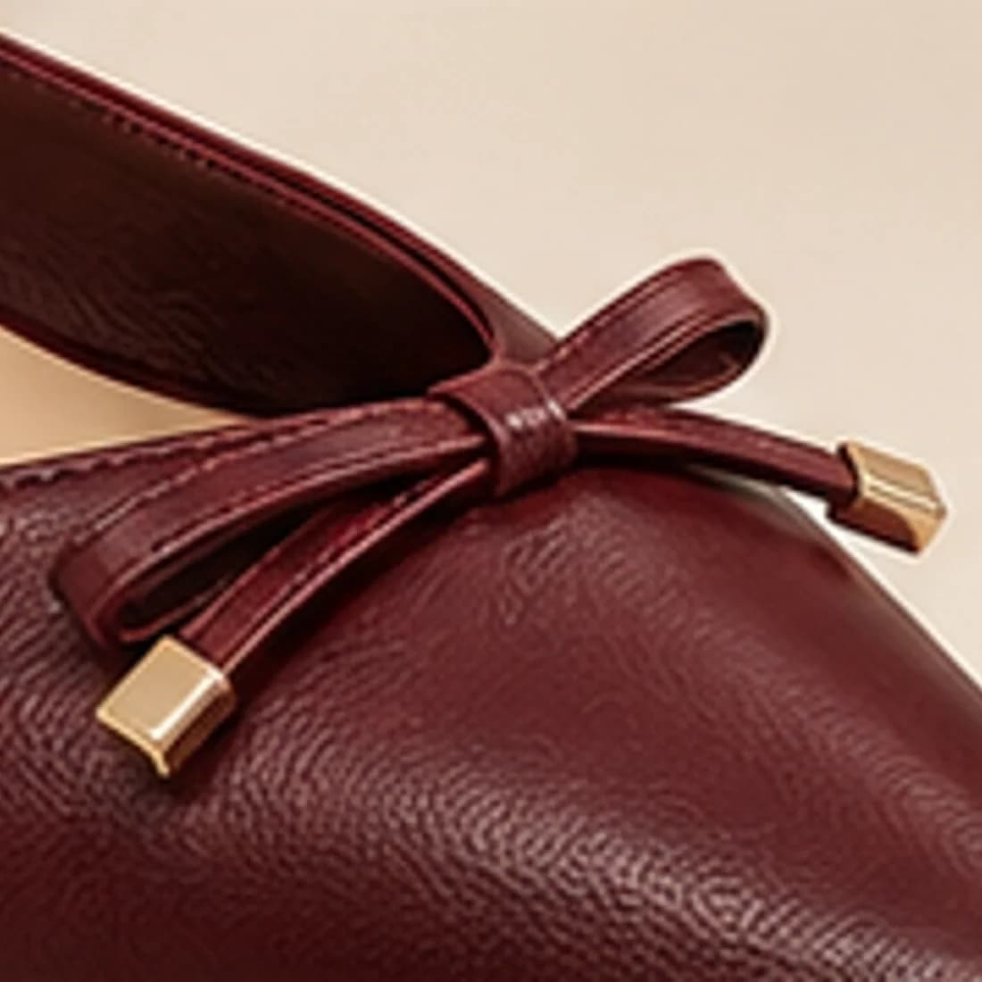 Celina Kitten Heel Mule — close detail