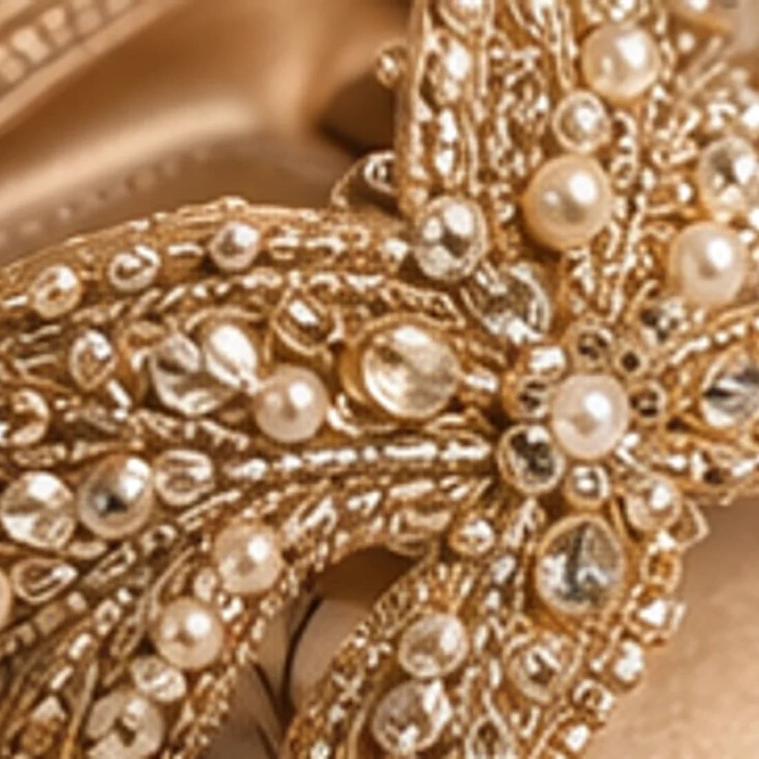 Mehr Embellished Chappal — close detail