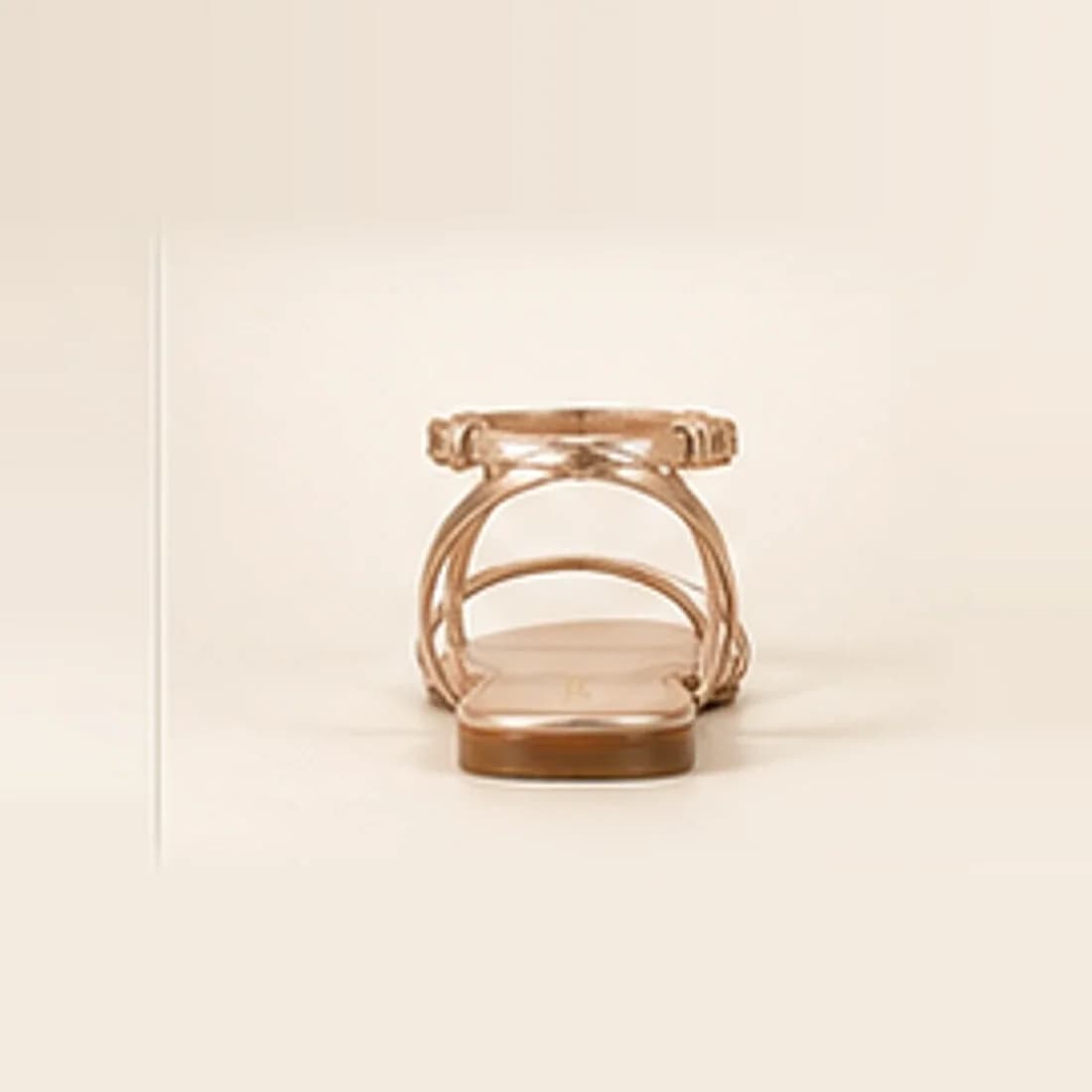 Riviera Strappy Flat Sandal, from behind