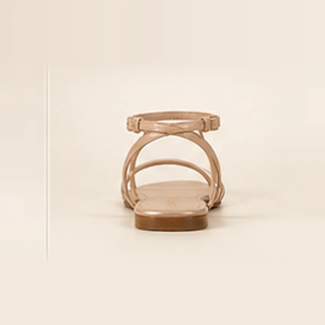 Riviera Strappy Flat Sandal, from behind