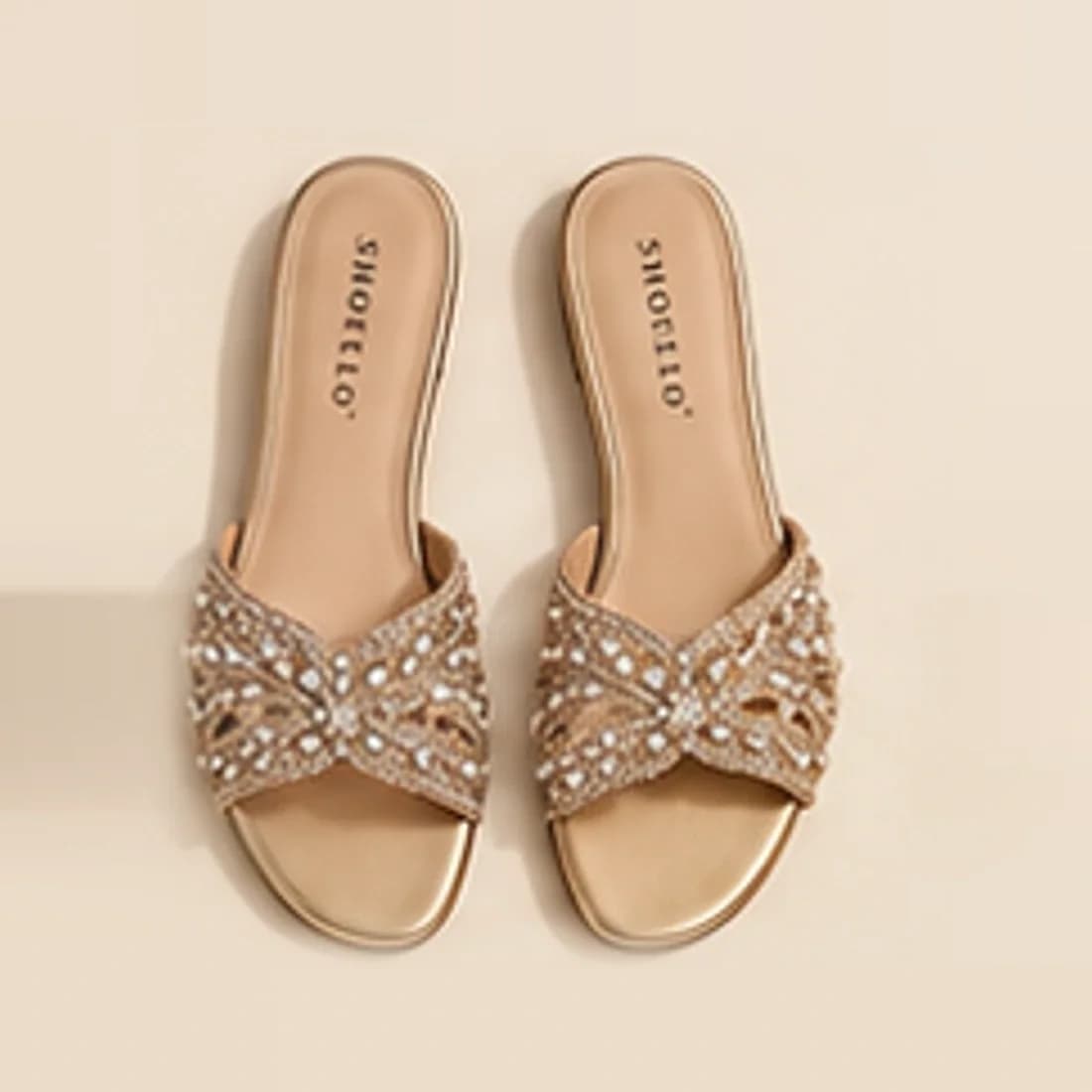 Mehr Embellished Chappal, from above