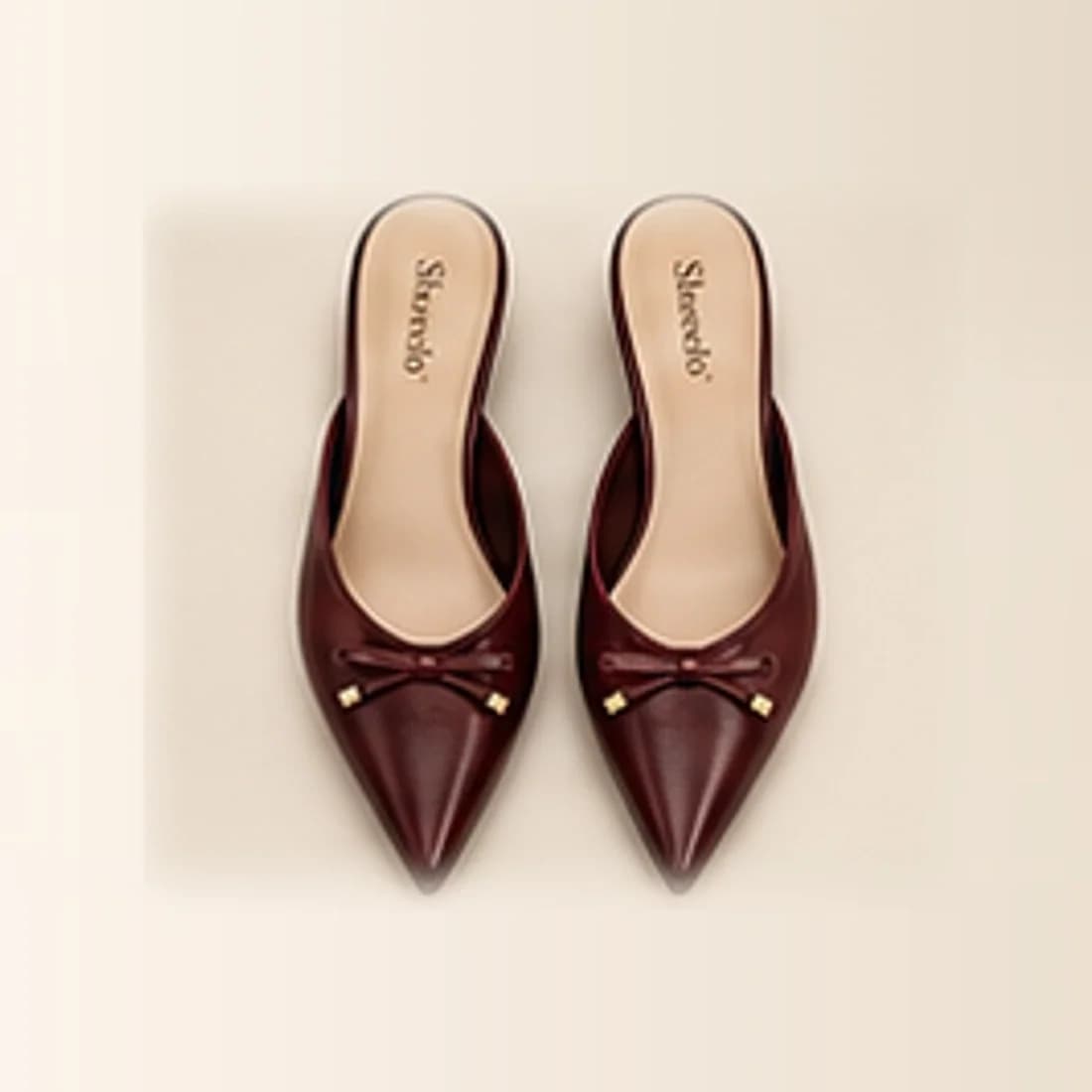 Celina Kitten Heel Mule, from above