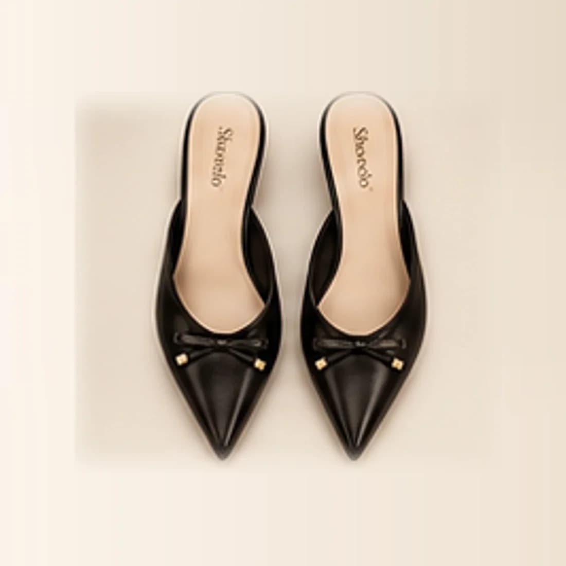 Celina Kitten Heel Mule, from above