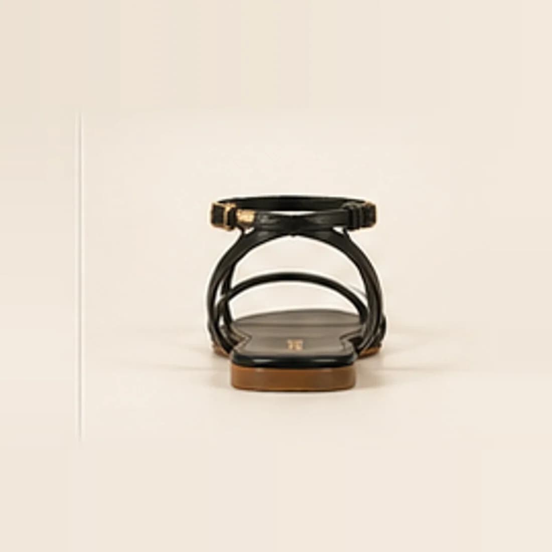 Riviera Strappy Flat Sandal, from behind