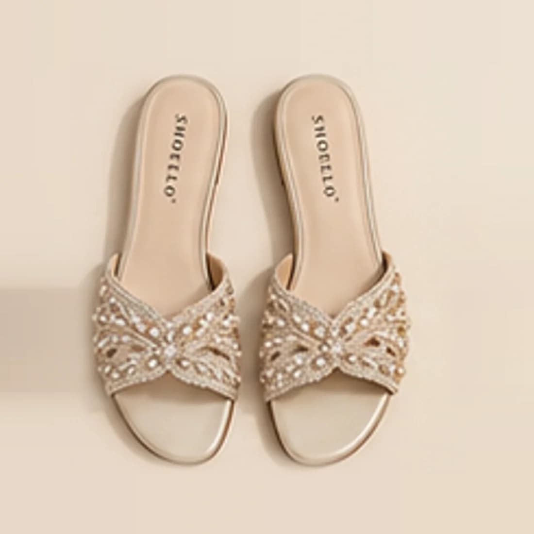 Mehr Embellished Chappal, from above