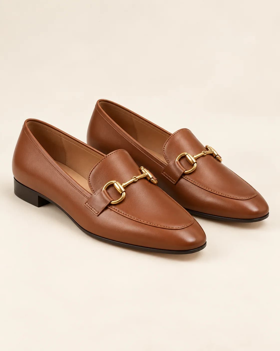 Sana Horsebit Loafer in Cognac