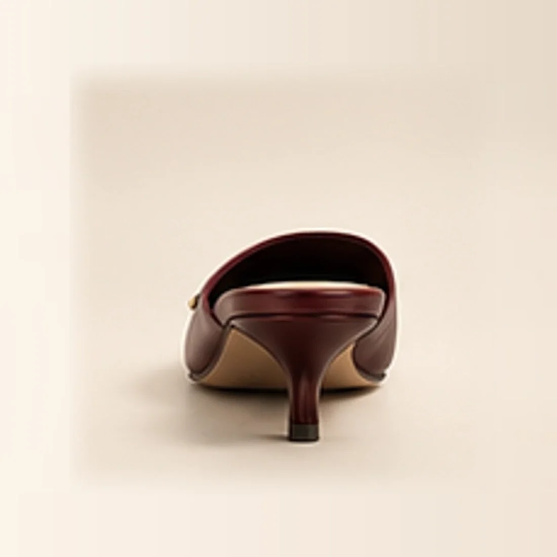 Celina Kitten Heel Mule, from behind