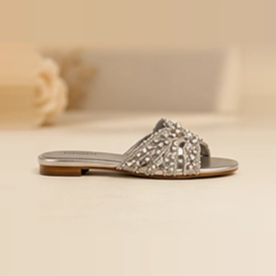 Mehr Embellished Chappal, from the side