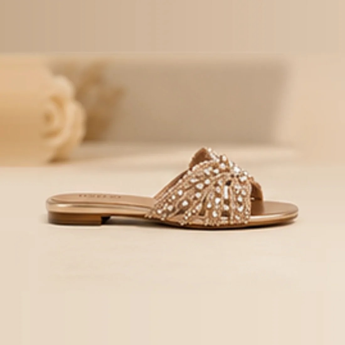 Mehr Embellished Chappal, from the side