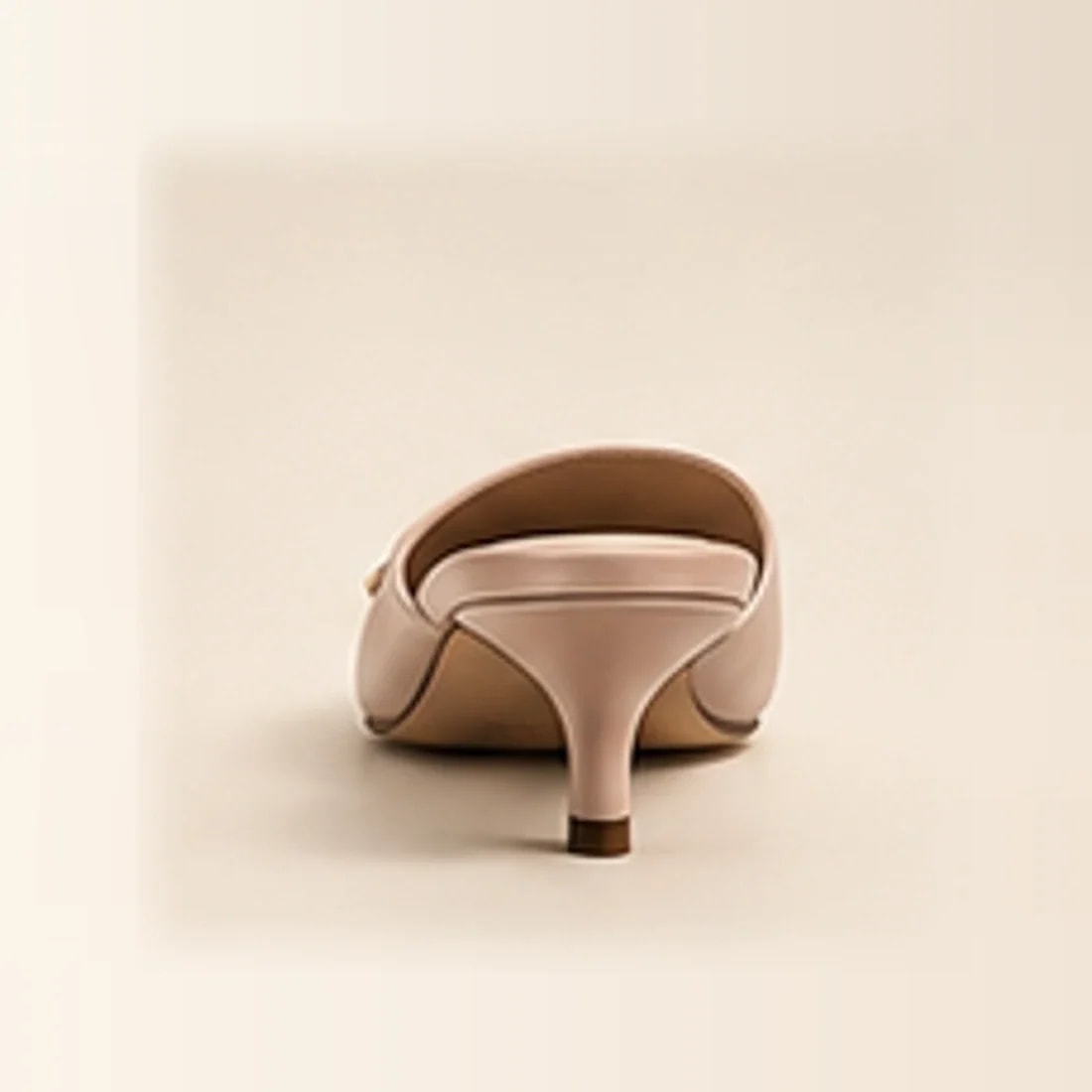 Celina Kitten Heel Mule, from behind
