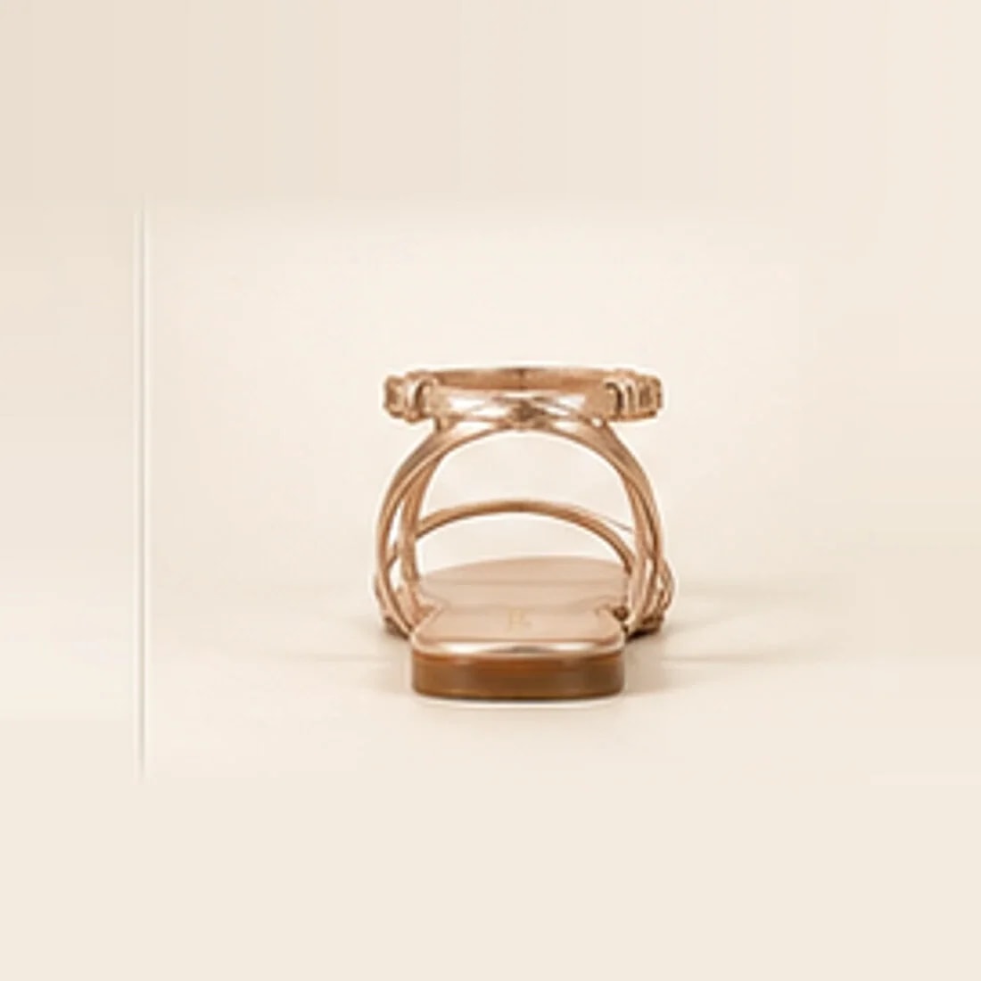 Riviera Strappy Flat Sandal, from behind