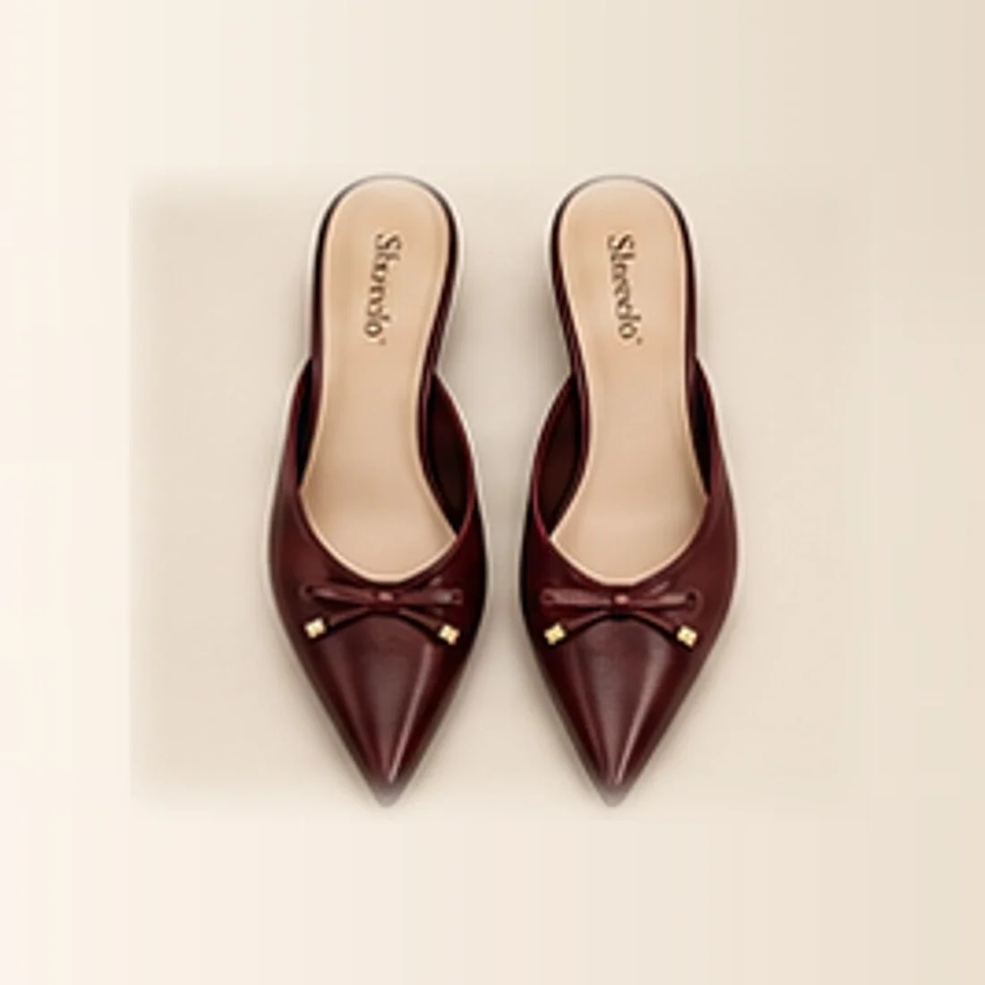 Celina Kitten Heel Mule, from above