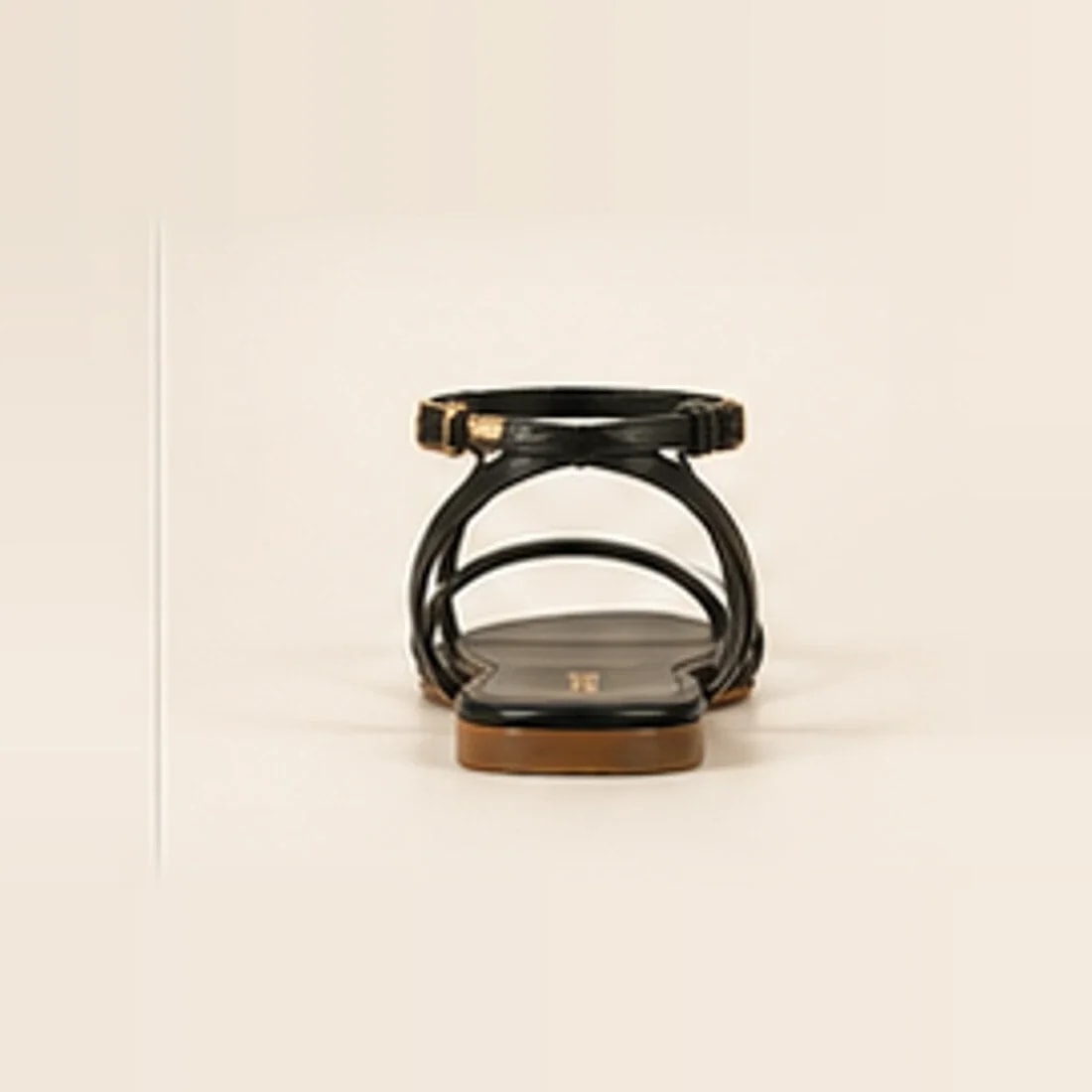 Riviera Strappy Flat Sandal, from behind