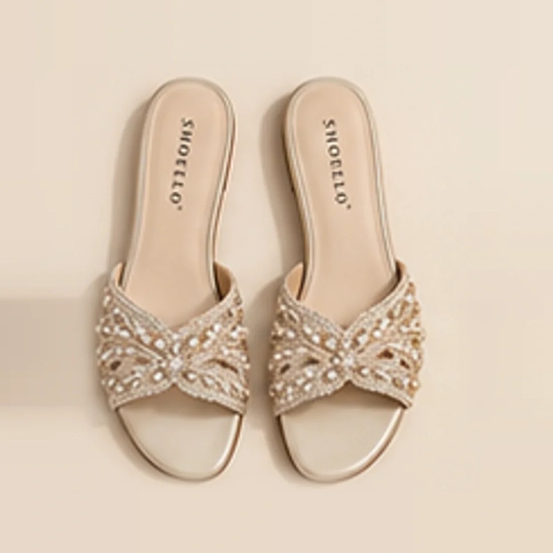 Mehr Embellished Chappal, from above