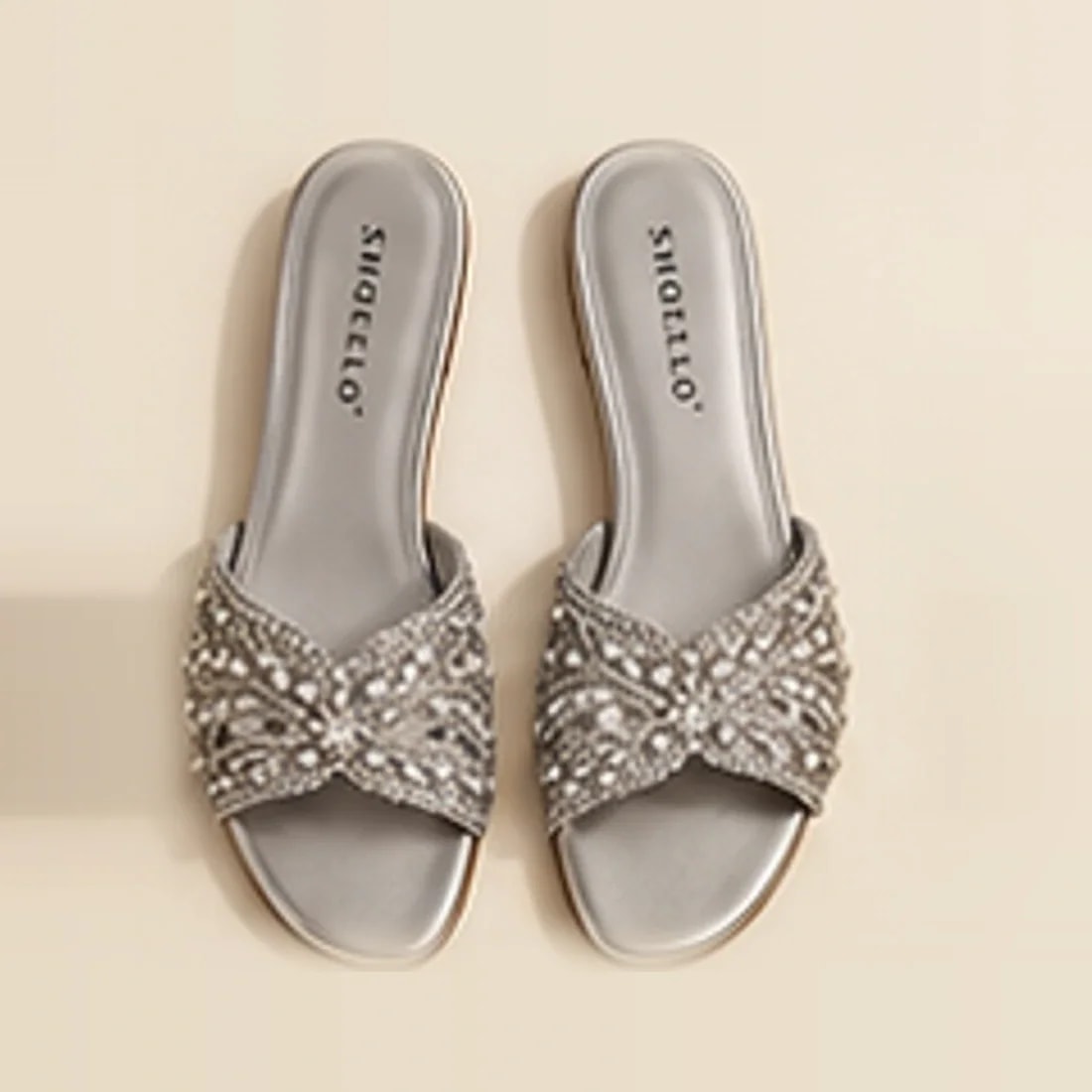 Mehr Embellished Chappal, from above