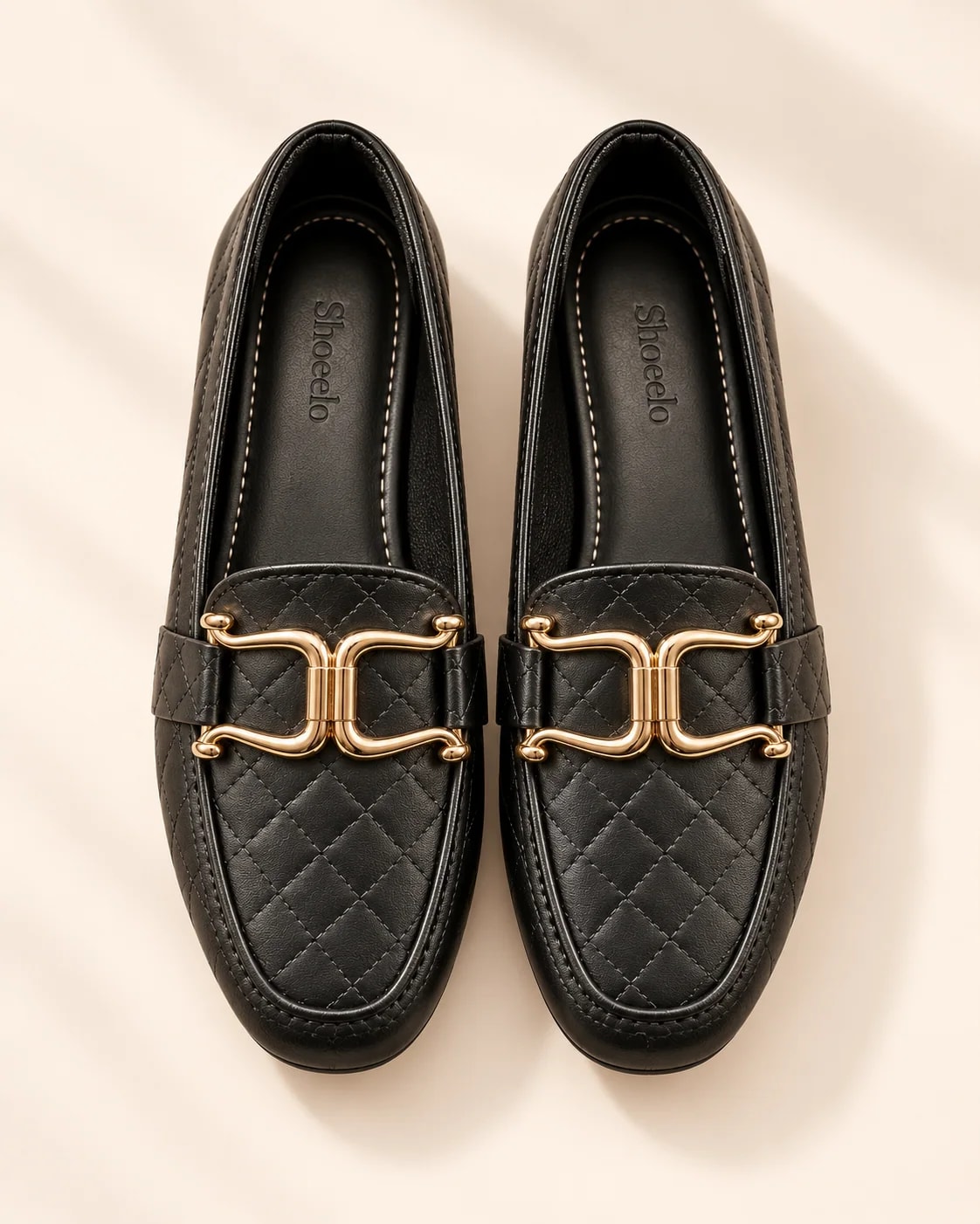 Sable Quilted Horsebit Loafer in Noir